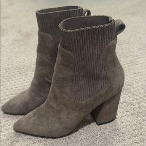 Elegant Brown/grey Ankle Boots